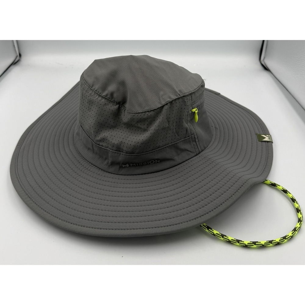 Mission Cooling Anywhere Boonie Hat Gray Adult O/S UPF50 Cooling